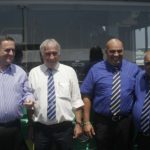 השר כץ (משמאל) הירבה להצטלם הפעם