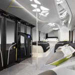 עיצוב פנים אוטובוס העתיד של מרצדס בנץ עם מערכת CityPilot (דיימלר)