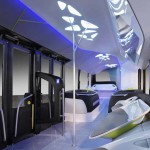 עיצוב פנים אוטובוס העתיד של מרצדס בנץ עם מערכת CityPilot (דיימלר)