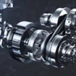 ניסאן רוג' הייבריד. תיבת ההילוכים בטכנולוגיית CVT עם שני מצמדים בליבת מערכת ההייבריד