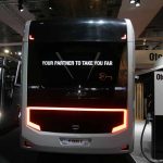 מבט מאחור על אוטוקר e-Kent C אוטובוס חשמלי של אוטוקר הטורקית;